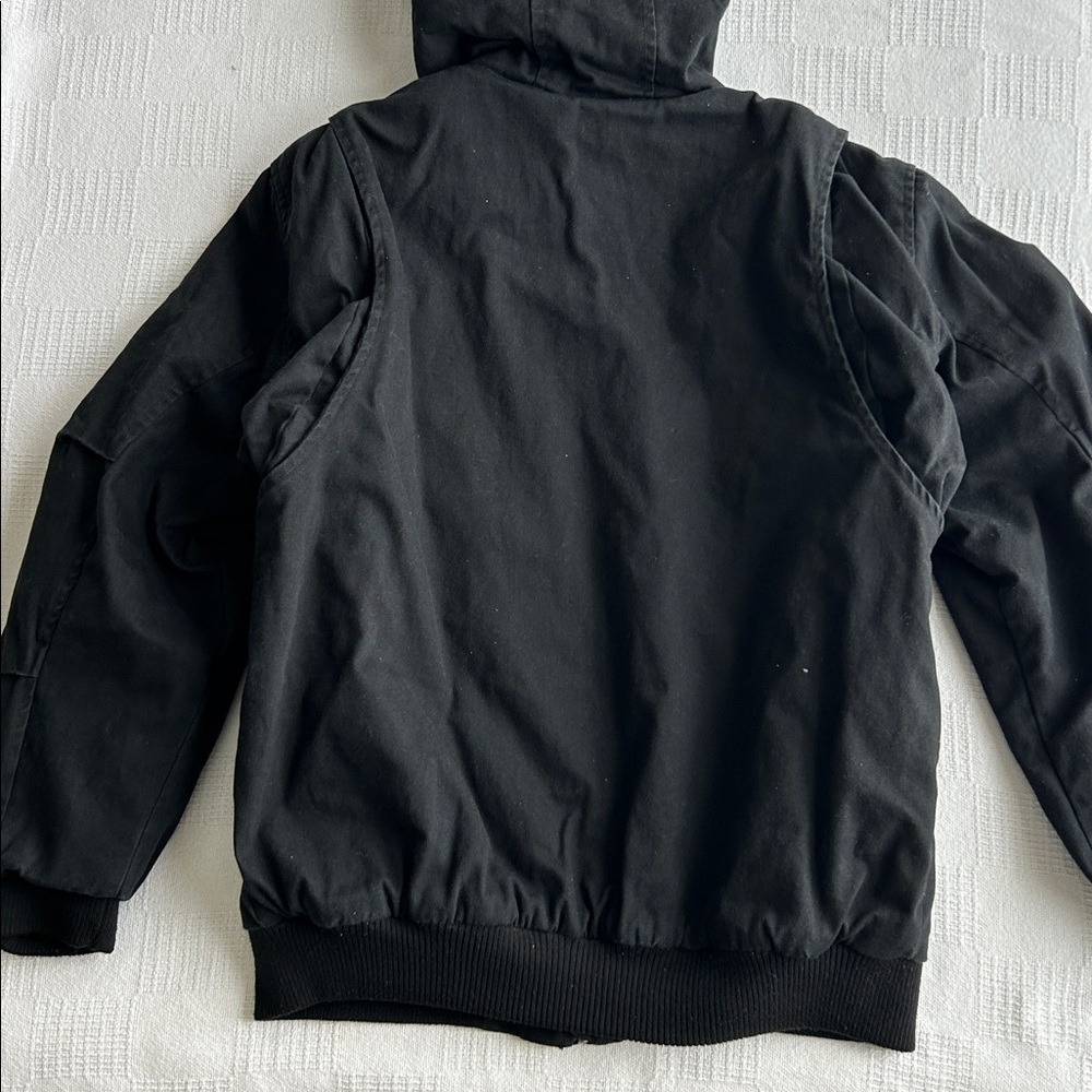 Lee Premium Select Women’s Black Hooded work Jacket size Large - Picture 8 of 8